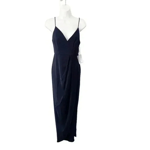 NWT Shona Joy Navy Cocktail Dress size US 2 - Picture 3 of 12